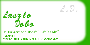 laszlo dobo business card